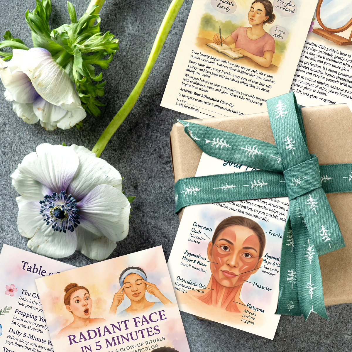 24pcs Radiant Face Yoga Cards, – Health Wellness Card recenzja i cena